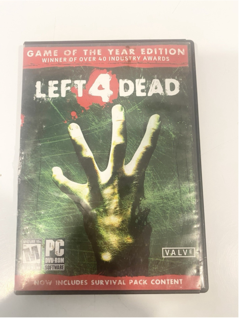 Left 4 Dead Game of the Year Edition PC DVD-ROM Valve 2009 Untested Complete